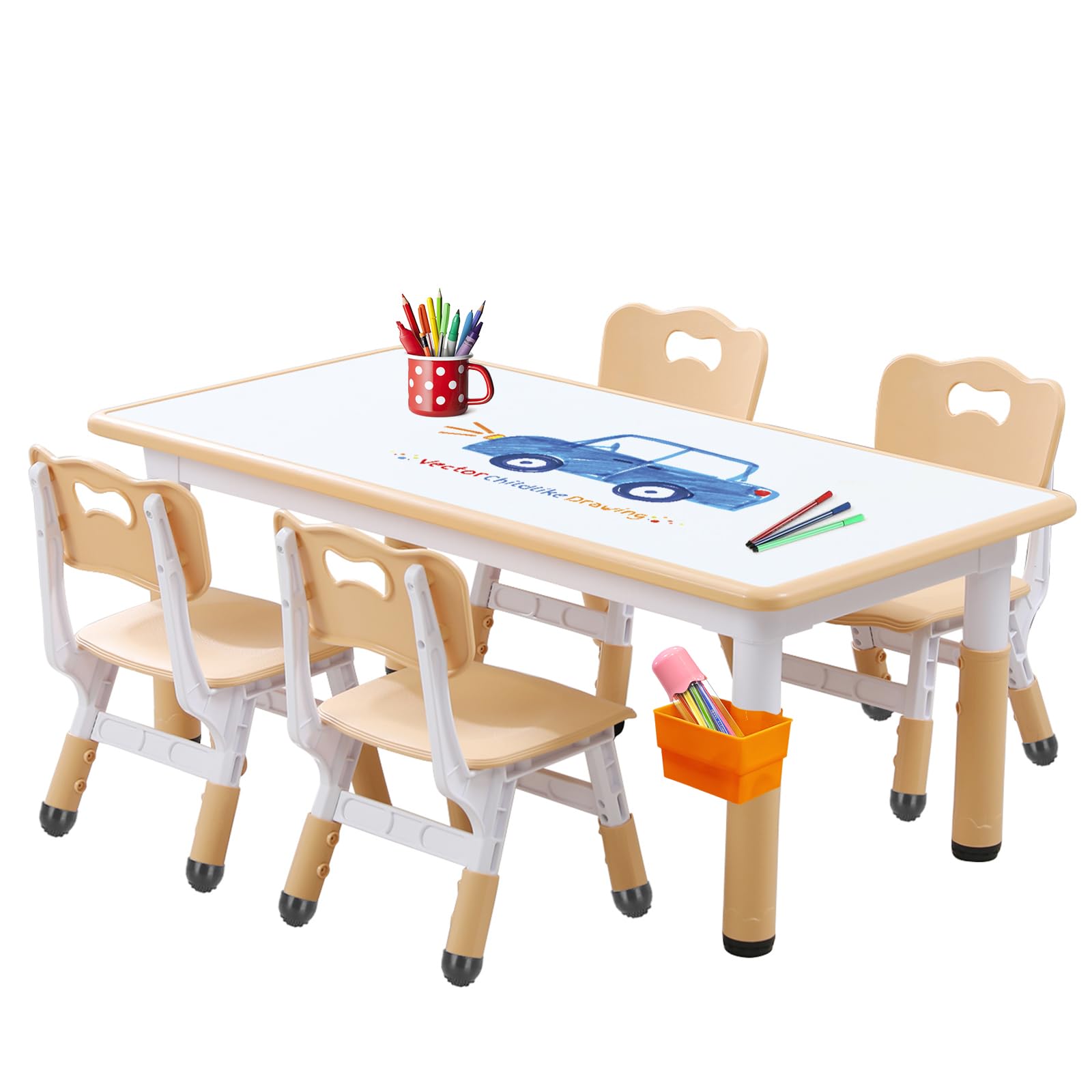 JIAOQIU Toddler Table and Chair Set