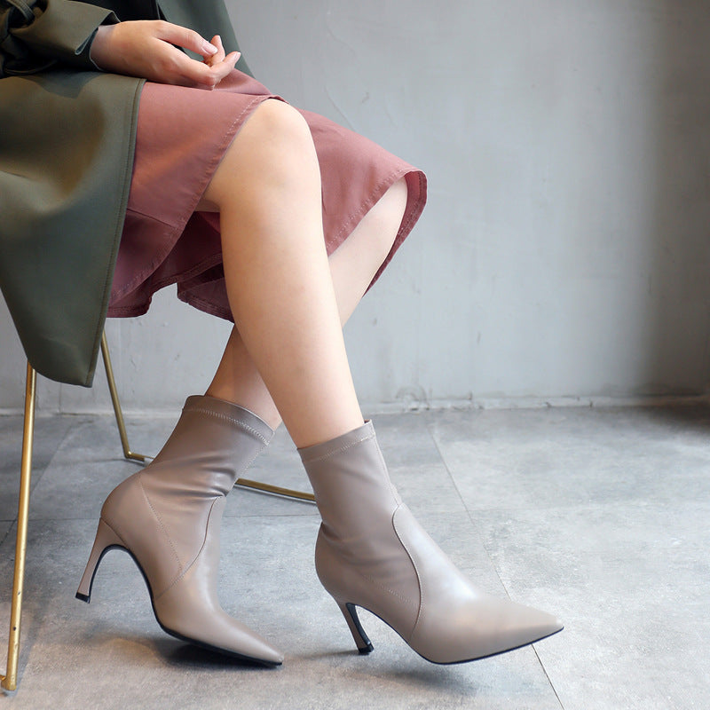 Women's Genuine Leather Ankle Martin Boots