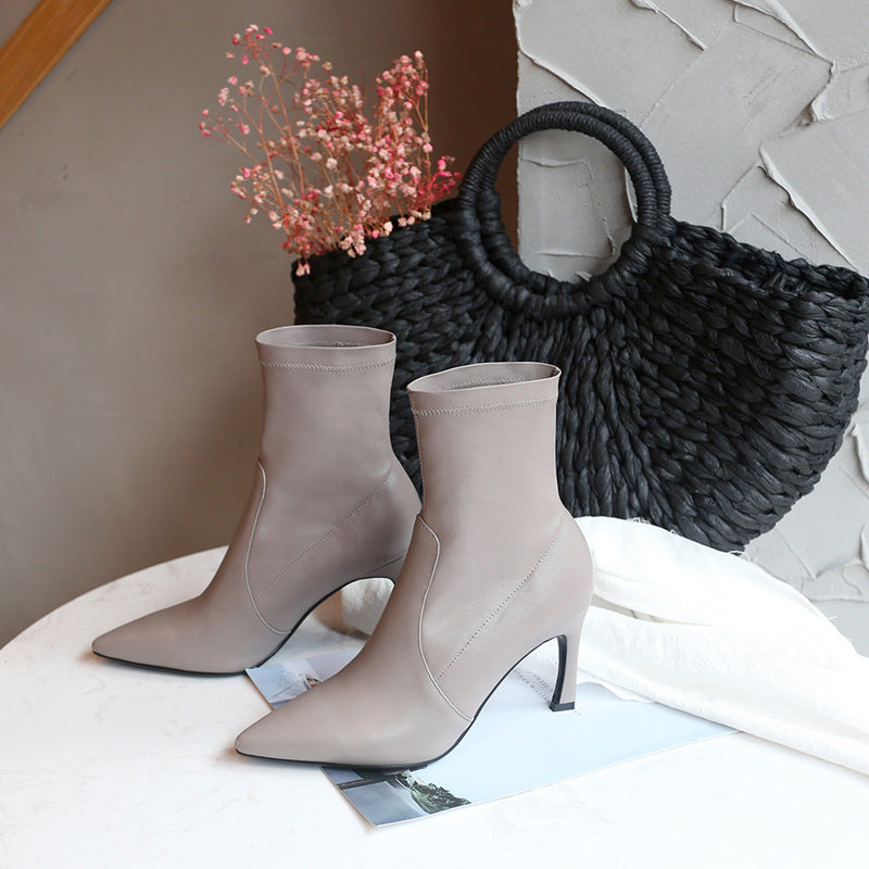 Women's Genuine Leather Ankle Martin Boots