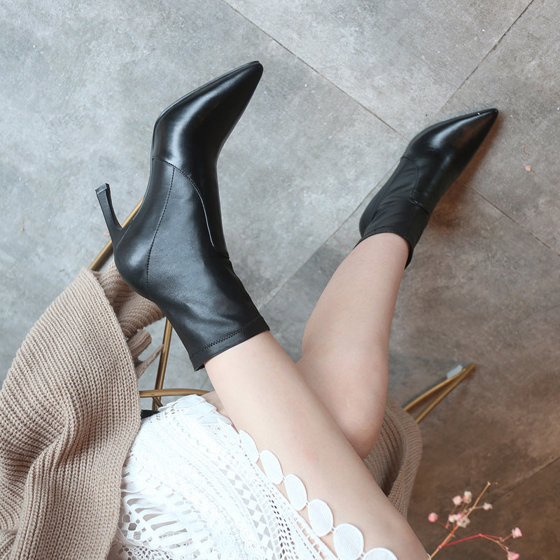 Women's Genuine Leather Ankle Martin Boots