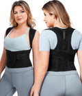 URSEXYLY Back Brace Posture Corrector for Women Adjustable Shoulder Straightener Full Back Support Upper and Lower Back Pain ReliefSpine Back Straightener Posture Corrector (Black Small)