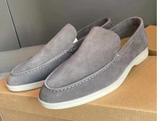 Men's & Women's Simple Flat Leather Loafer Shoes