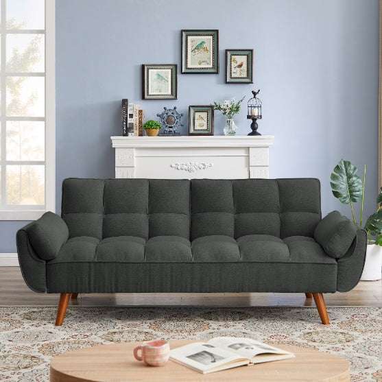 Dark Grey Home Fabric Sofa
