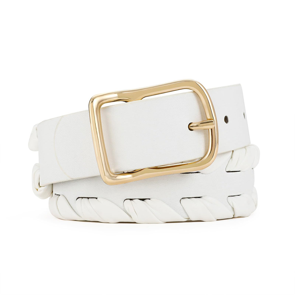 RISANTRY White belt for Women